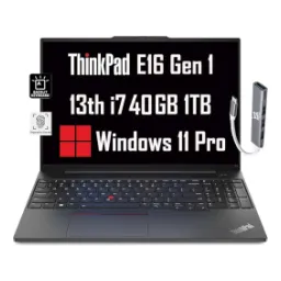 Lenovo ThinkPad E16 Laptop Intel Core i7-1355U Intel Iris Xe 40GB RAM 1TB