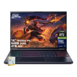Acer Predator Helios Neo 16S AI Laptop Intel Core Ultra 9 275HX NVIDIA GeForce RTX 5070 Ti 64GB RAM 4TB