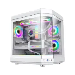 GameMax HYPE Premium Mid Tower ATX PC Case White
