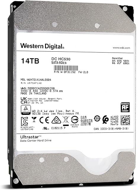 WD Ultrastar 3.5" SATA HDD 14TB