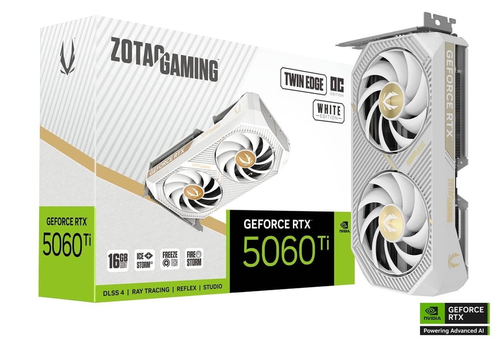 Nvidia GeForce RTX 5060 Ti Twin Edge OC White Edition
