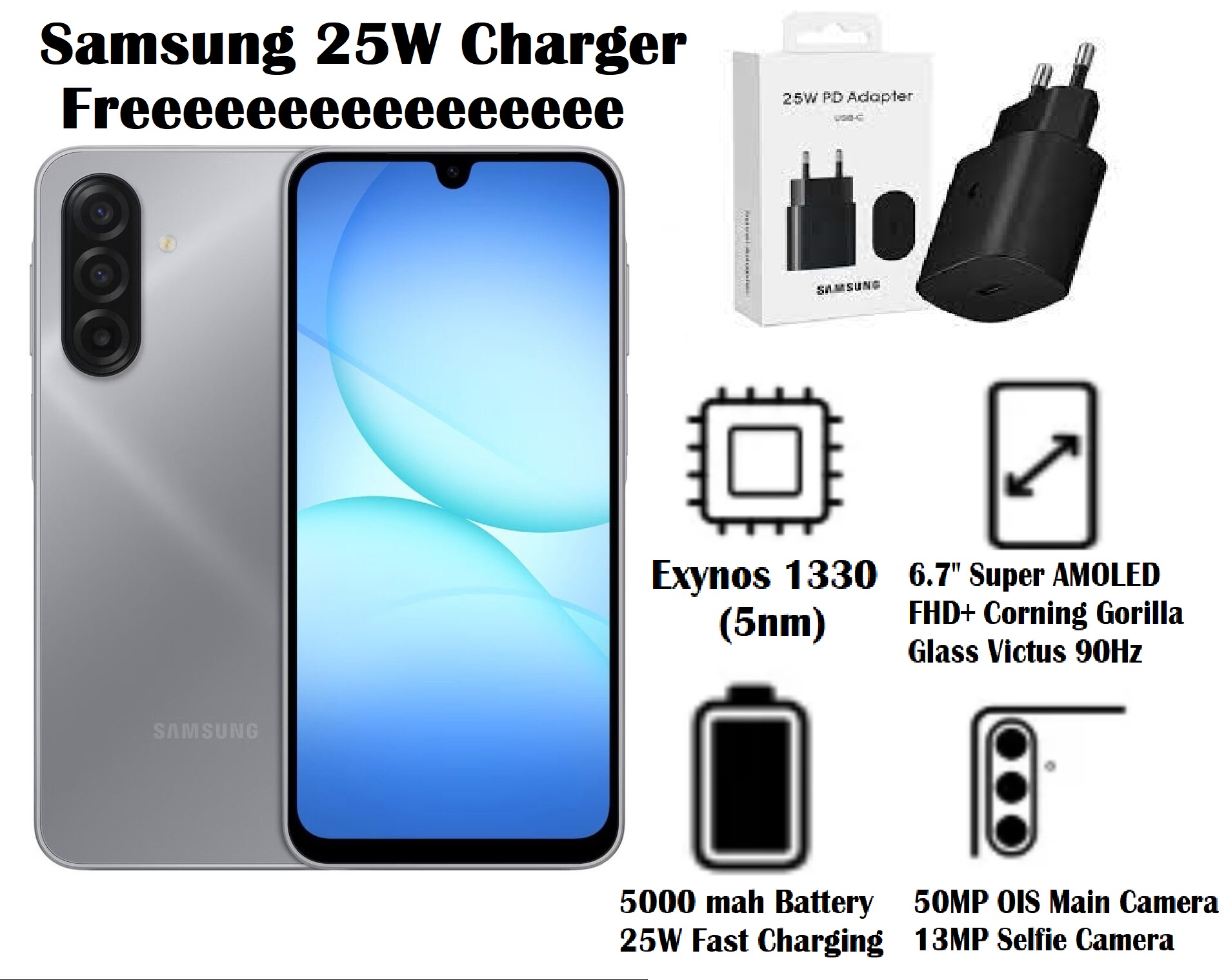 Samsung Galaxy A17 256GB Black 8GB RAM