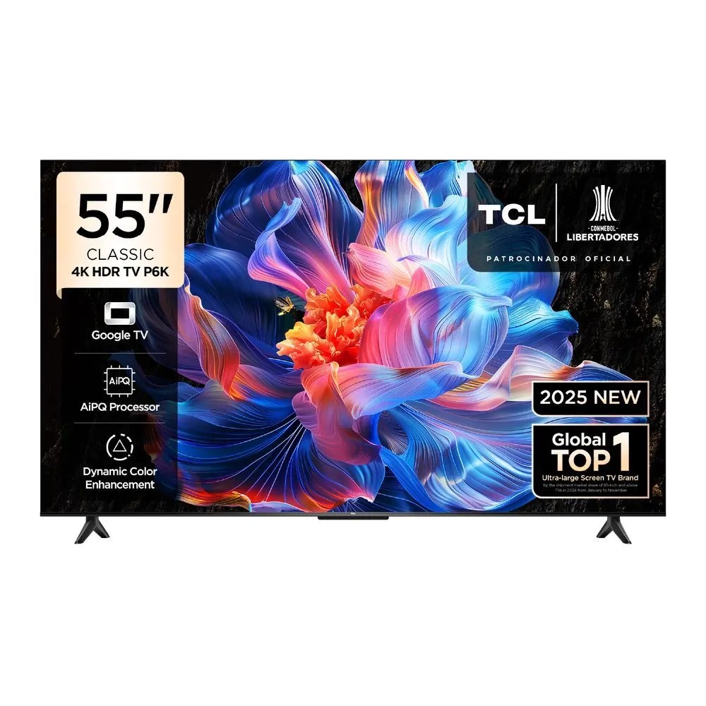 TCL P6K 4K LED Google TV 55 inches